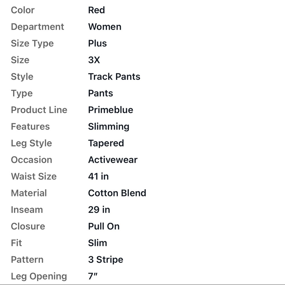 New Slim Fit $65 Prime Blue Adidas Track Pants  3X(Plus) - Picture 13 of 16